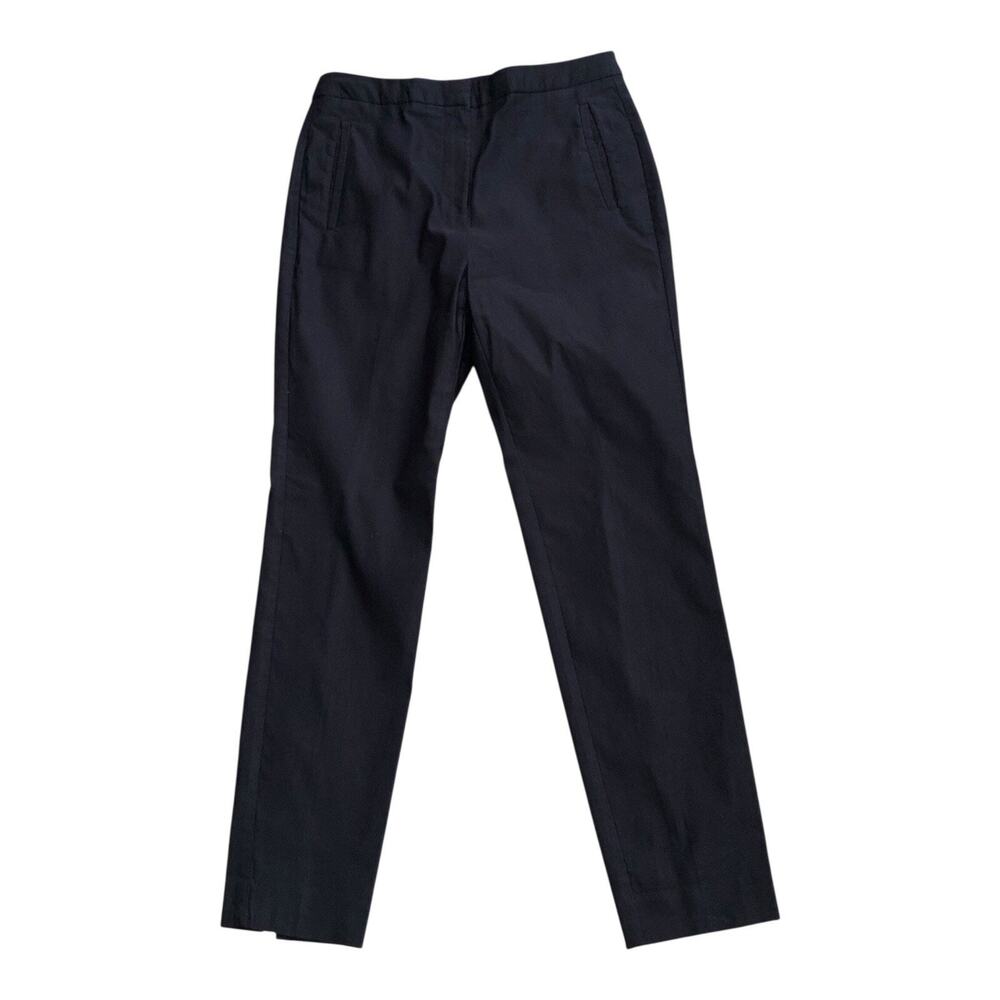Worthington Slim Leg Pants Womens 4 Black Stretch Ankle Work Career 26" Inseam